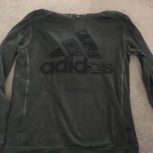 Green adidas hoodie